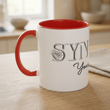 Syncerely Yours Truly Ceramic Accent Coffee Mug — Romantic Rose 11/15oz
