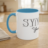 Syncerely Yours Truly Ceramic Accent Coffee Mug — Romantic Rose 11/15oz