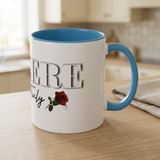 Syncerely Yours Truly Ceramic Accent Coffee Mug — Romantic Rose 11/15oz