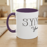 Syncerely Yours Truly Ceramic Accent Coffee Mug — Romantic Rose 11/15oz