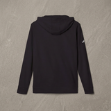 Syncere Yours Truly Hoodie — White Fleece Zip-Up with Rose Graphic