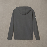 Syncere Yours Truly Hoodie — White Fleece Zip-Up with Rose Graphic