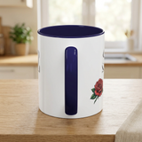 Syncerely Yours Truly Ceramic Accent Coffee Mug — Romantic Rose 11/15oz