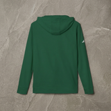 Syncere Yours Truly Hoodie — White Fleece Zip-Up with Rose Graphic