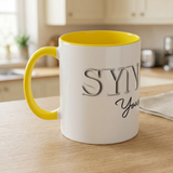 Syncerely Yours Truly Ceramic Accent Coffee Mug — Romantic Rose 11/15oz