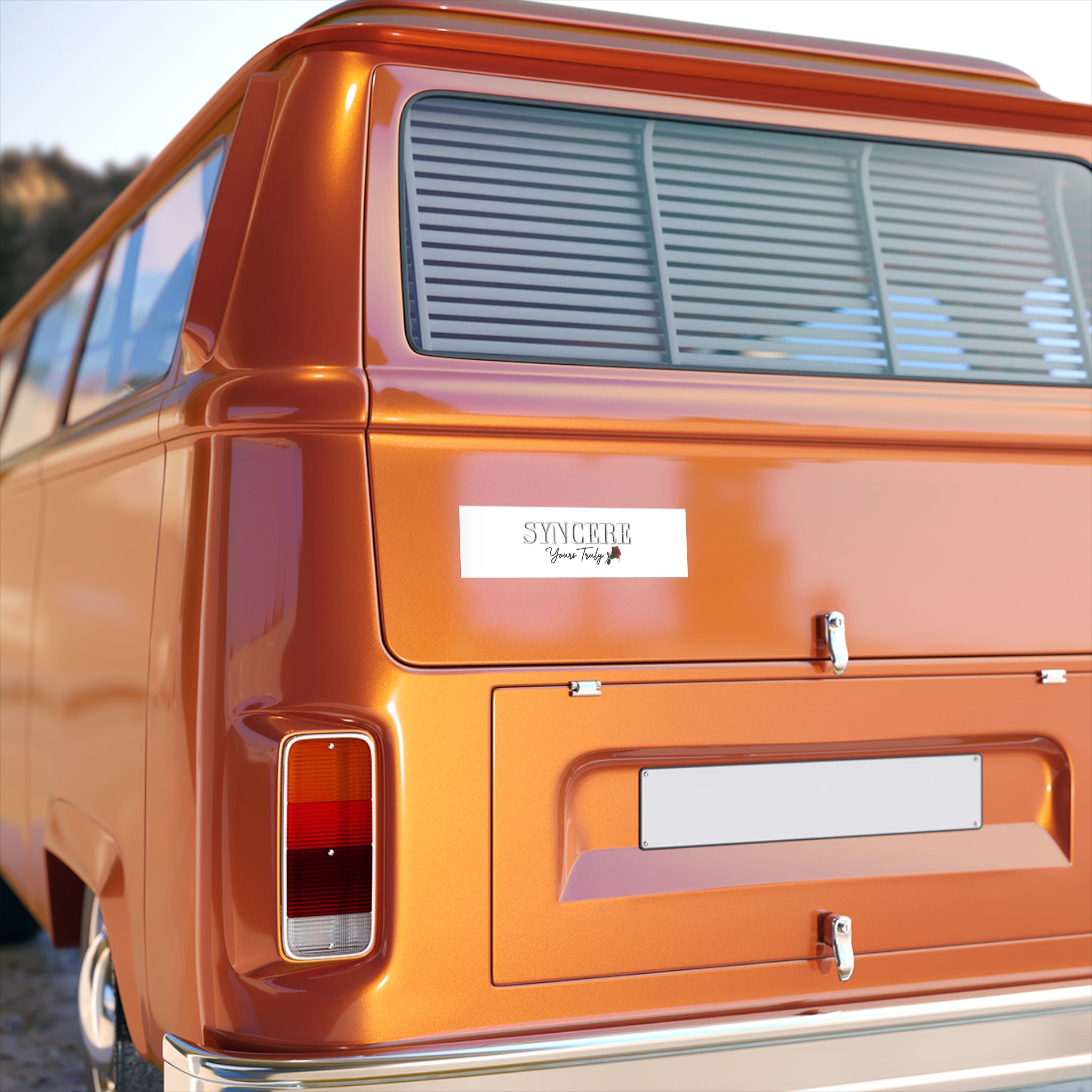 Synceré 'Yours Truly' Decorative Bumper Sticker
