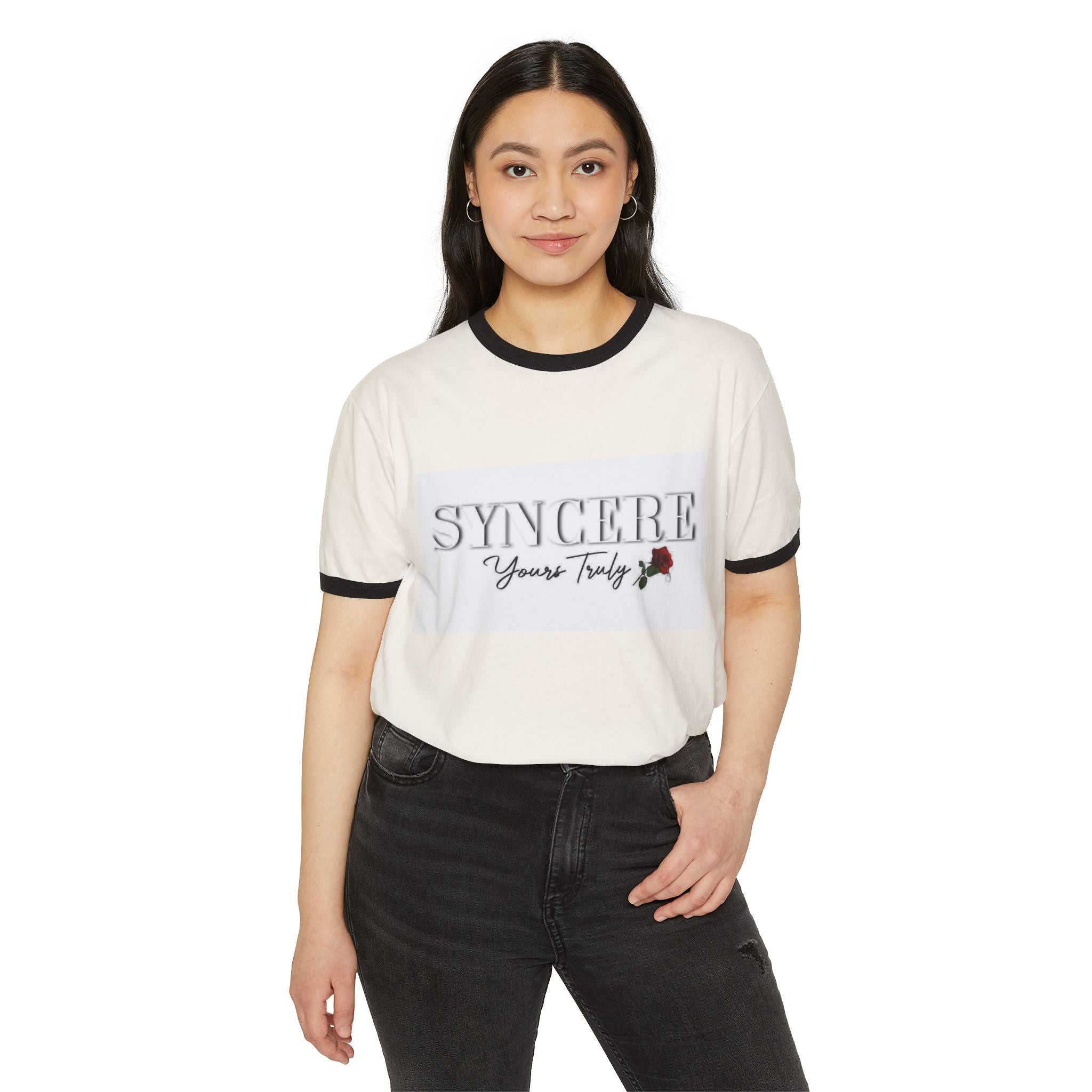 Breathable Lightweight Cotton Ringer T-Shirt — Comfortable Everyday Casual Tee