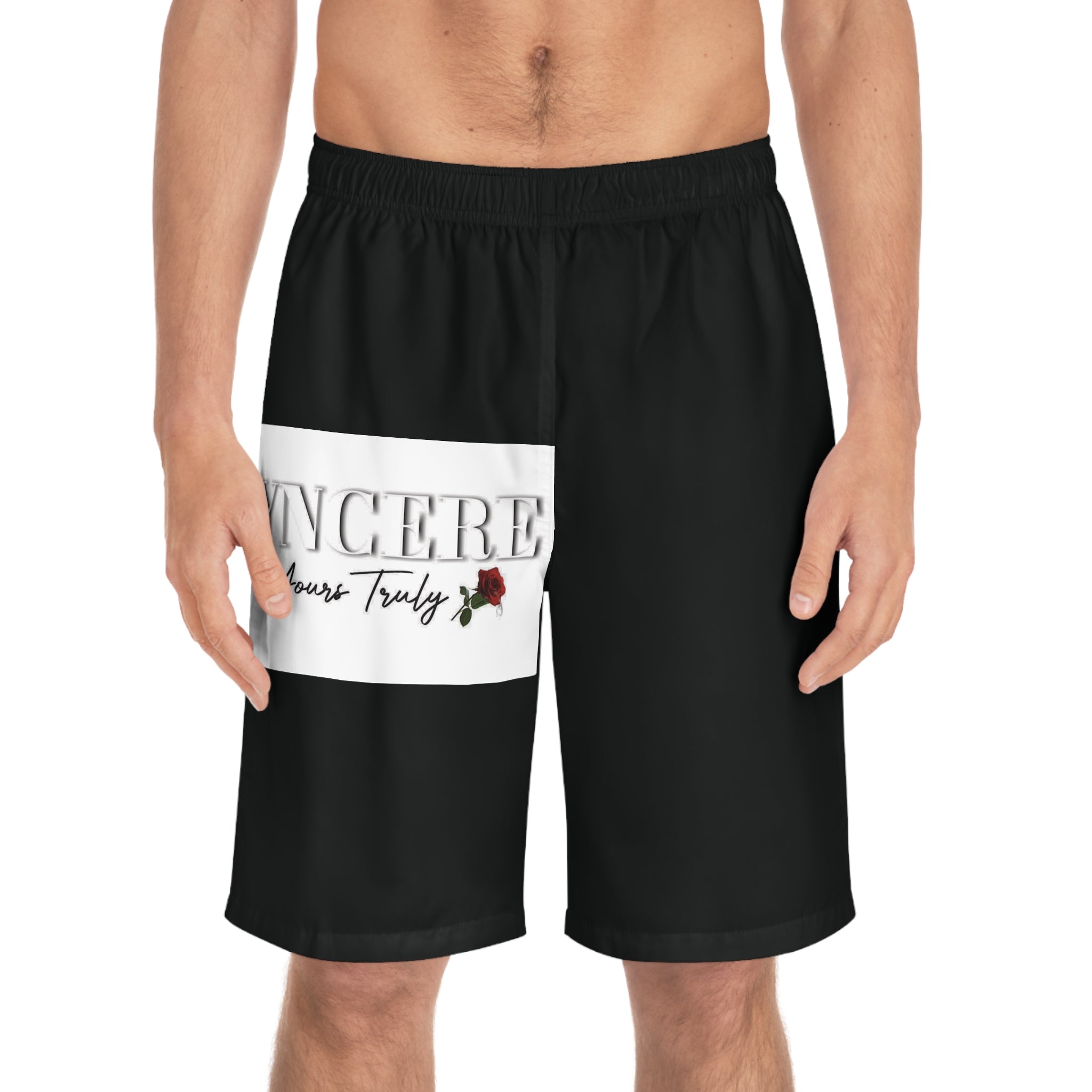 Men's Board Shorts — "Your Ladies' Favorite Gentleman" All-Over Print