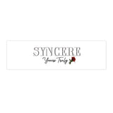Synceré 'Yours Truly' Decorative Bumper Sticker