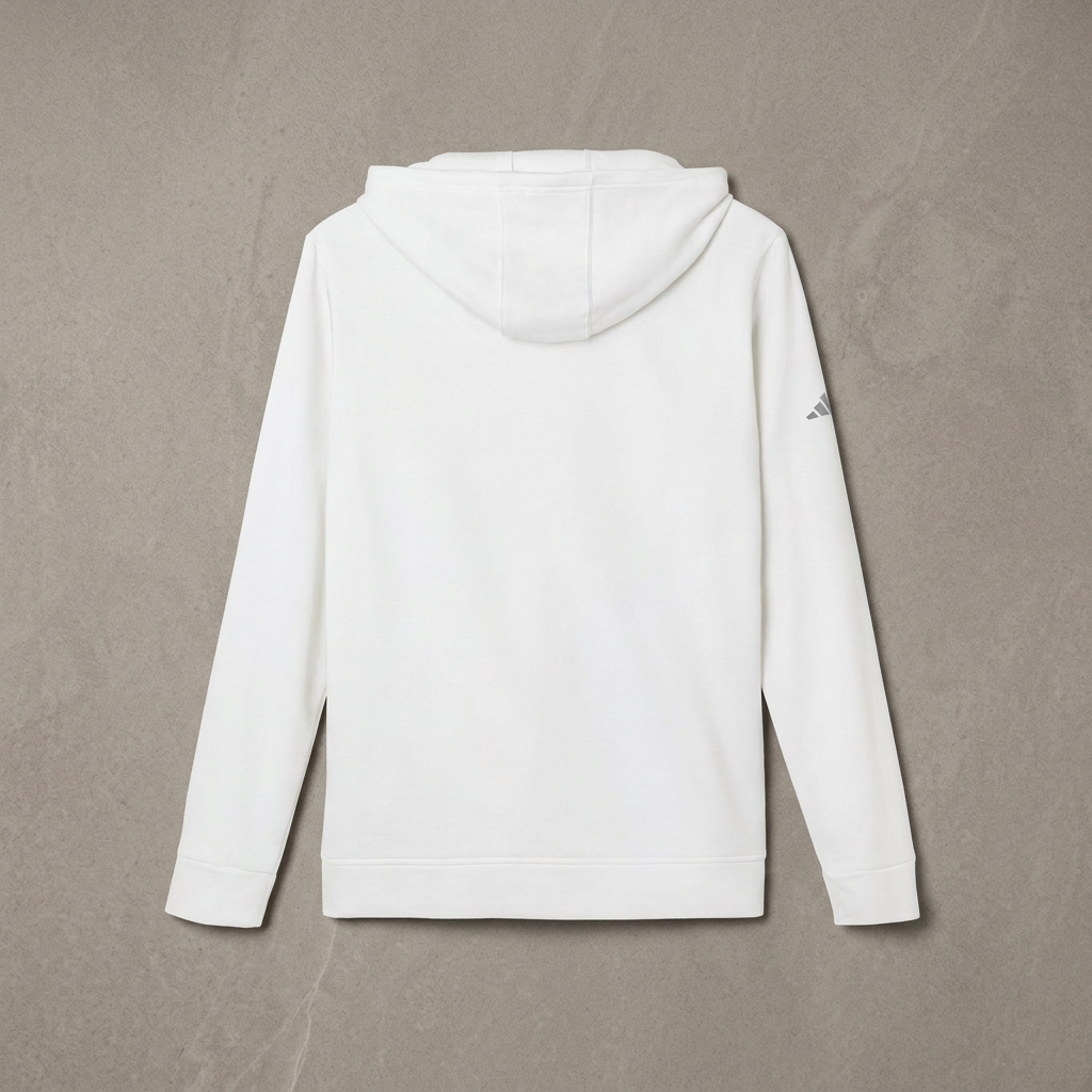 Syncere Yours Truly Hoodie — White Fleece Zip-Up with Rose Graphic