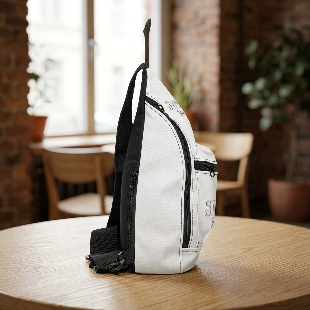 Sling Bag - 'SYN CERE' Signature Crossbody with Rose Accent