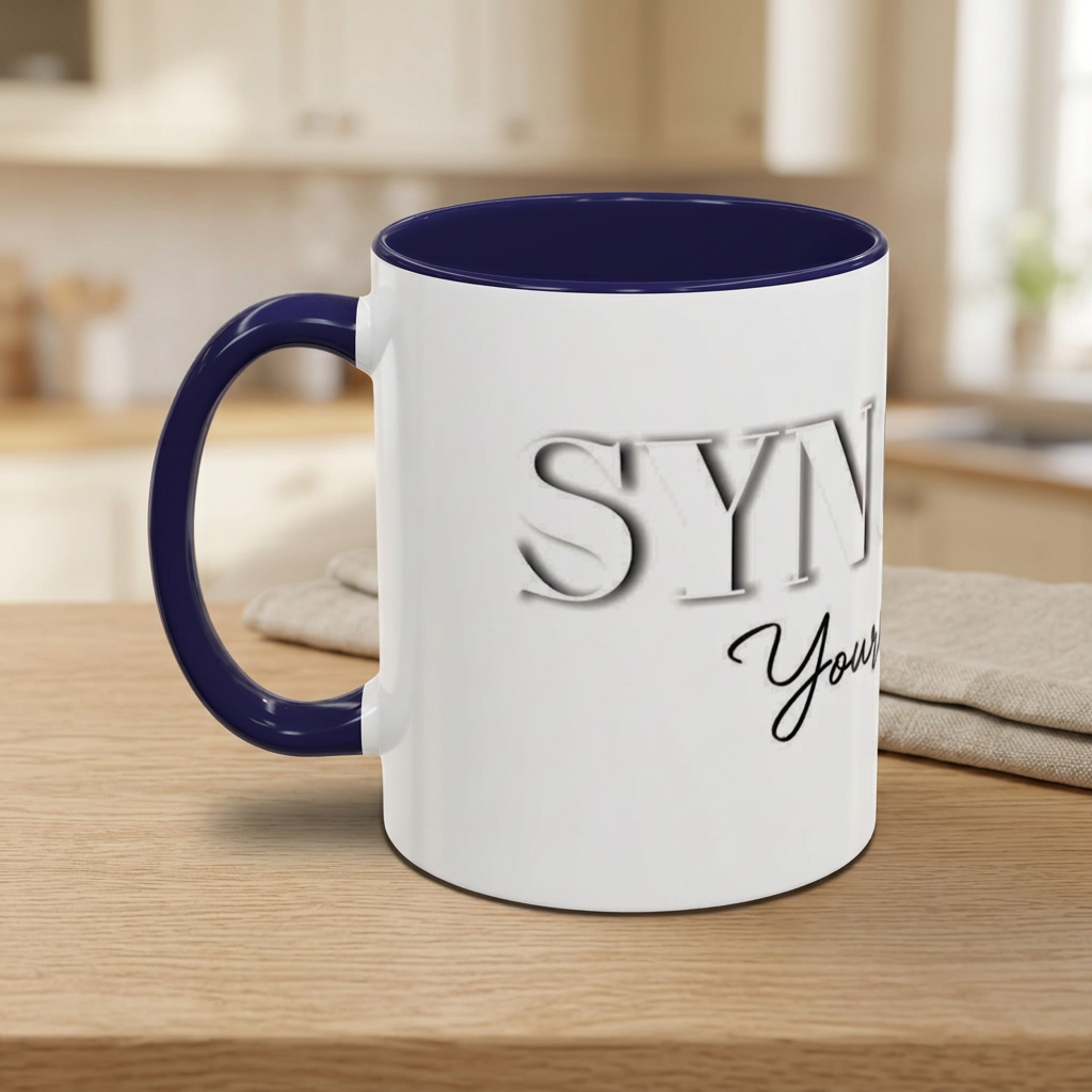 Syncerely Yours Truly Ceramic Accent Coffee Mug — Romantic Rose 11/15oz