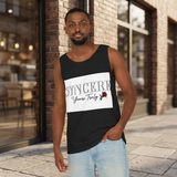 Sincere "Yours Truly" Rose Tank Top – Women's/Unisex Casual Graphic Tank